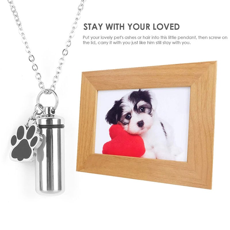 Paw Print Urn Necklace