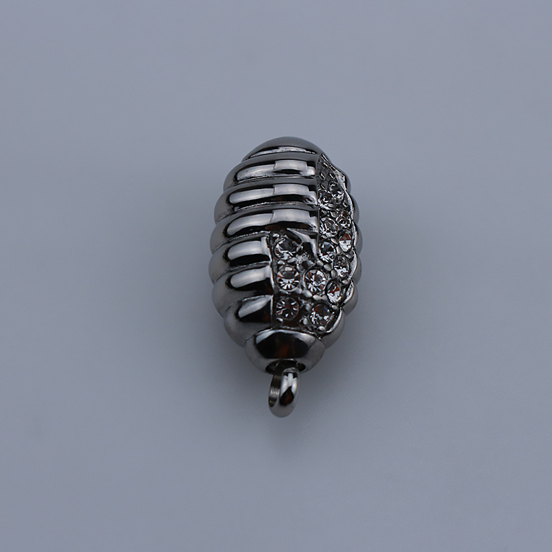 Steel Pendant with Transparent Crystals - Ash Jewelry