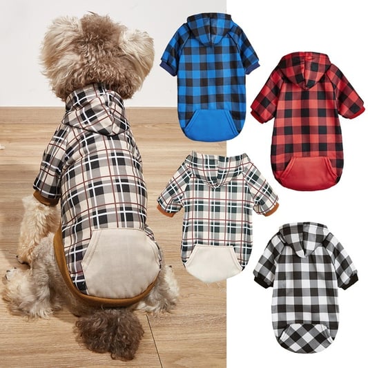 Breathable Soft Dog hoodie shirt with Leash Hole