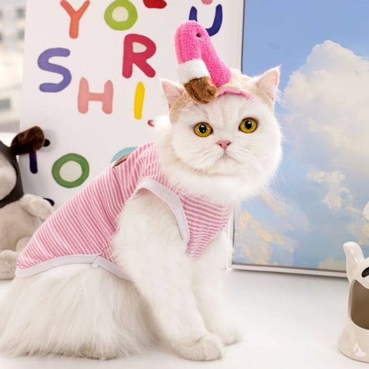 Cotton Sunflower Pet Hat for Cats and Dogs