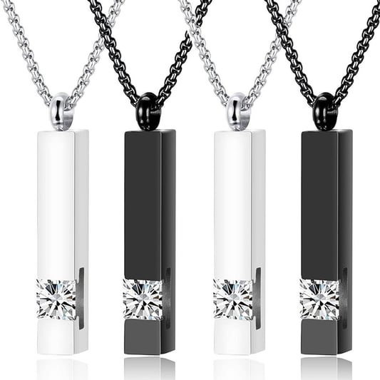 Memorial Dog Cat Jewelry Pet Ash Urn Necklaces