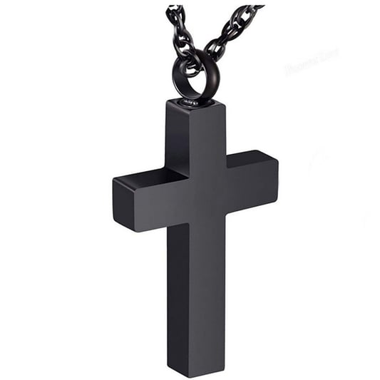 Cross Pendant Stainless Steel Pet Cremation Necklace