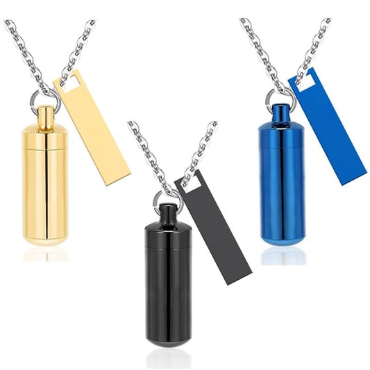 Alloy Essential Oil Pet Memorial Urn Necklace