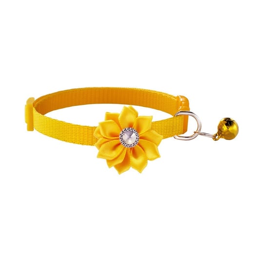 Padded Ribbon Pet Collar with Bell for Cats and Dogs