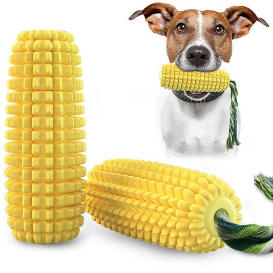 Indestructible Corn Stick Squeaky Chew Toy for Dogs