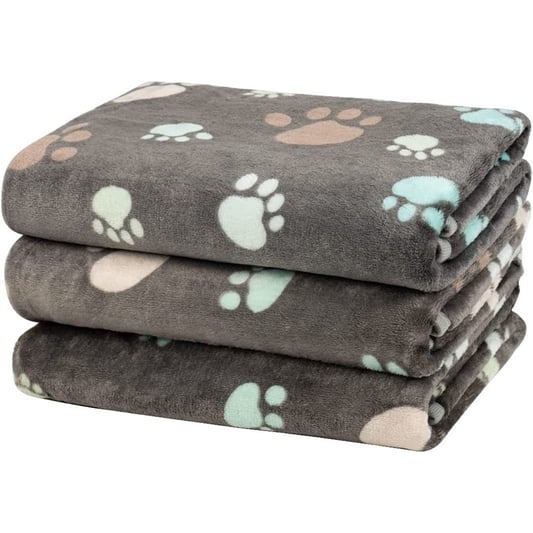 Thickened Coral Fleece Pet Blanket for Beds