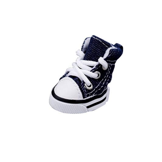 Denim Drawstring Dog Shoes for Small Pets
