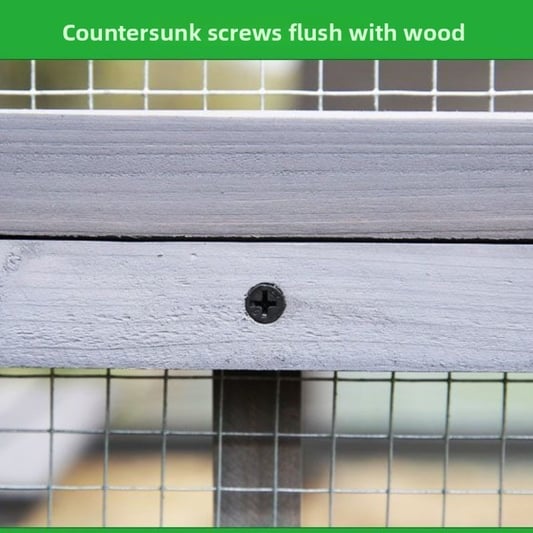 Large Wooden Cat Villa with Climbing Barbed Wire