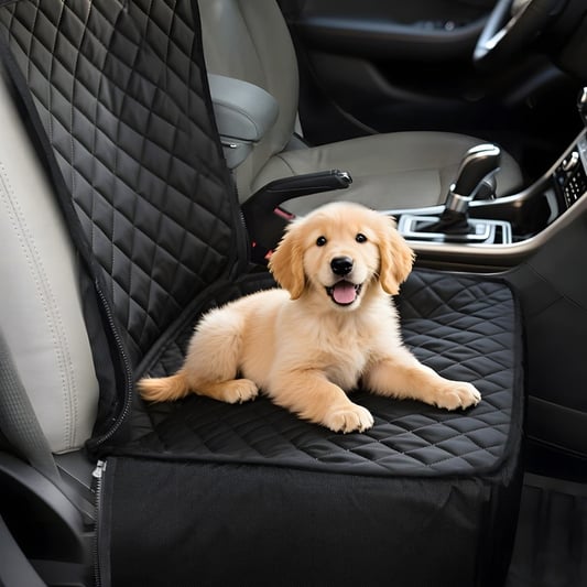 All-Season Waterproof Pet Seat Cushion for Rear Car Seats