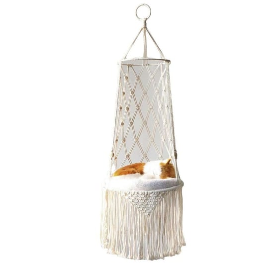 Hanging Cotton Rope Cat Hammock Basket