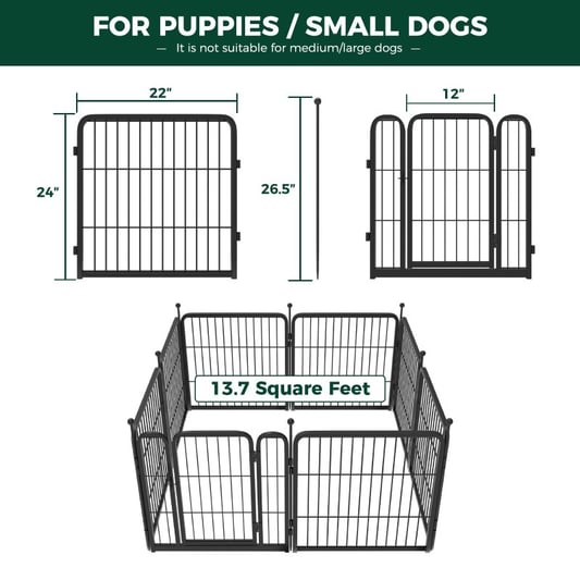 Rust-Proof Iron Pet Fence for Cats and Dogs