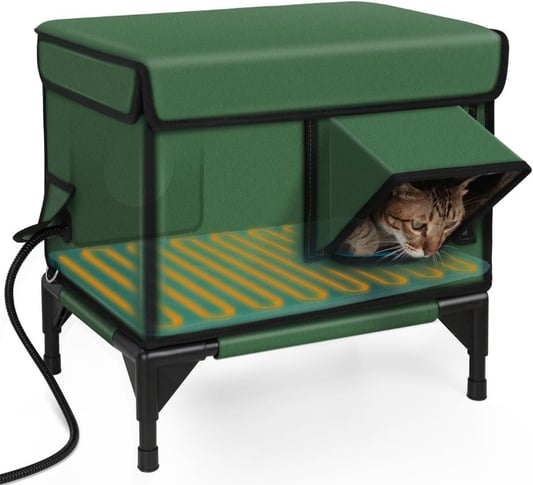 Outdoor Foldable Heated Cat Rescue House