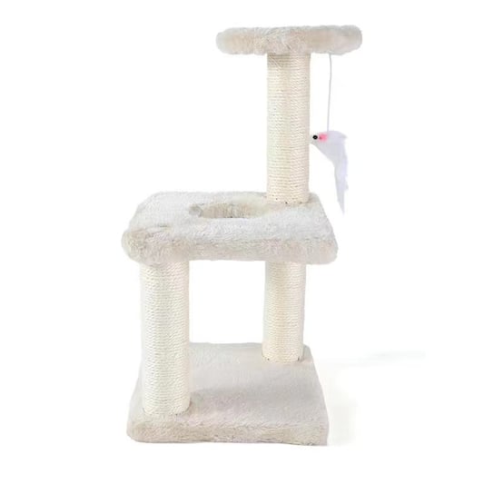 Cat Tower with Jumping Toy and Wood Post
