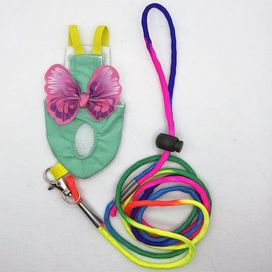 Parrot Vest with Butterfly Wing Design