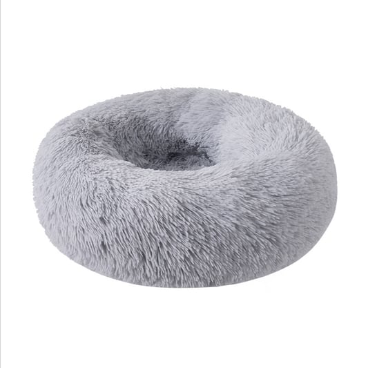Plush Round Pet Bed for Cats and Small Dogs