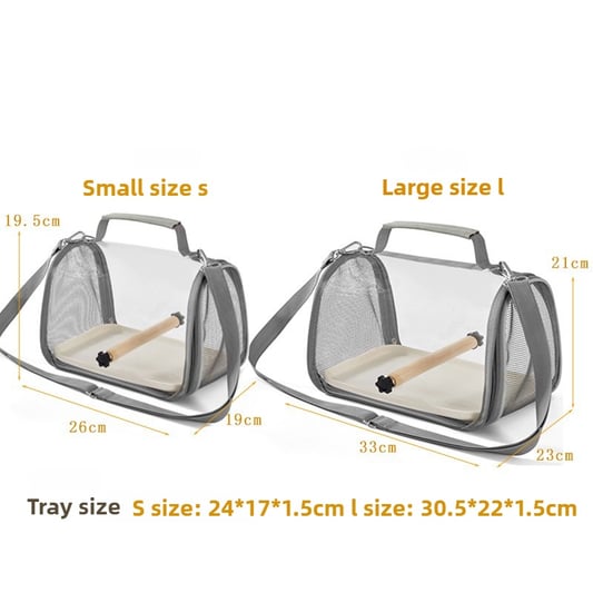 Transparent Portable Outdoor Bird Travel Cage