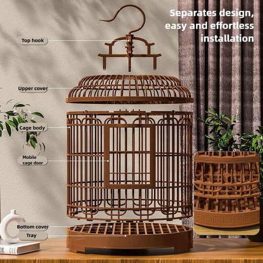Luxury Vintage Style Plastic Bird Breeding Cage