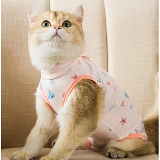 Fruit Pattern Cotton Cat Coat for Summer