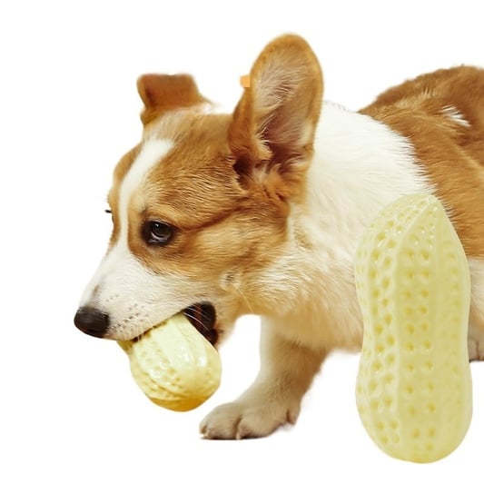 Sounding Peanut PVC Dog Chew Toy for Teeth
