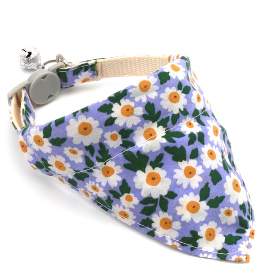 Pet Collar Nylon Floral Scarf Triangle