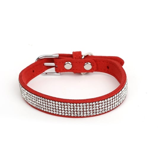 Diamond Studded Polyester Dog Collar for Decoration
