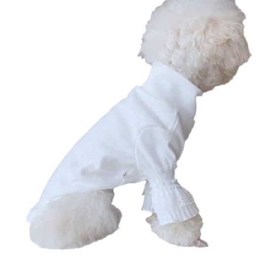Elegant Lace Long Sleeved Dog Base Coat