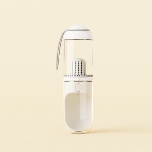 Pet Travel Water Bottle with Independent Water Port
