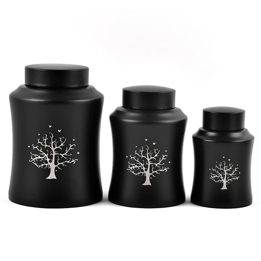Frosted Dog Souvenir Urn Jar