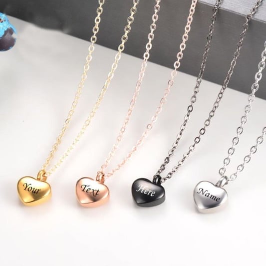 Cremation Heart Urn Necklace
