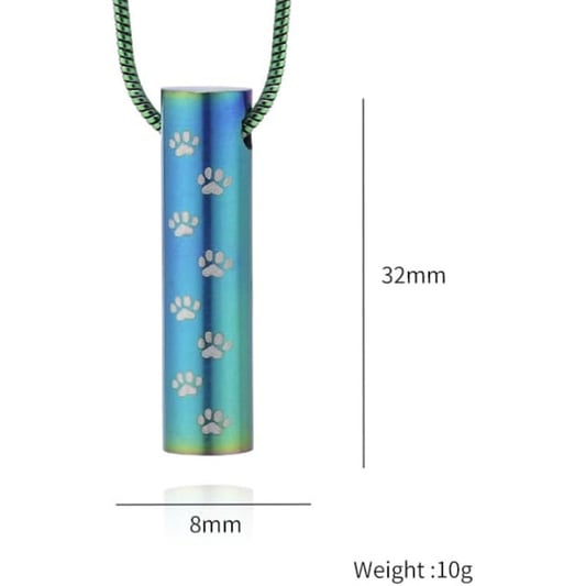 Stainless Steel Cylinder Pet Urn