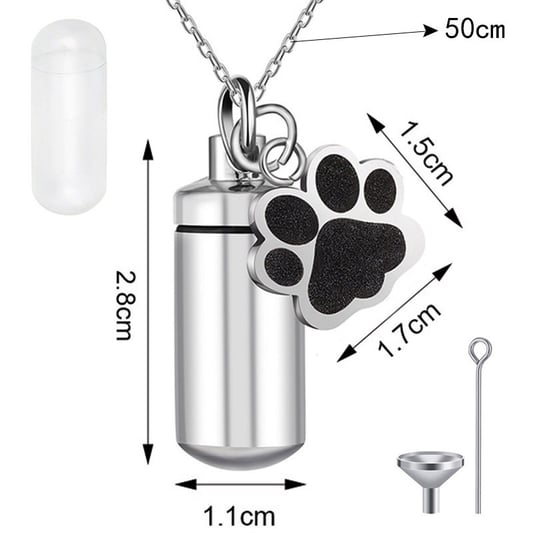 Paw Print Urn Necklace