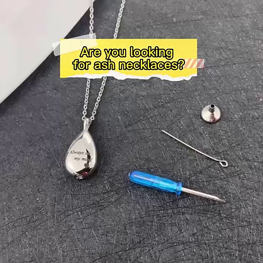 Remembrance Water Drop Pendant Pet Urn Jewelry